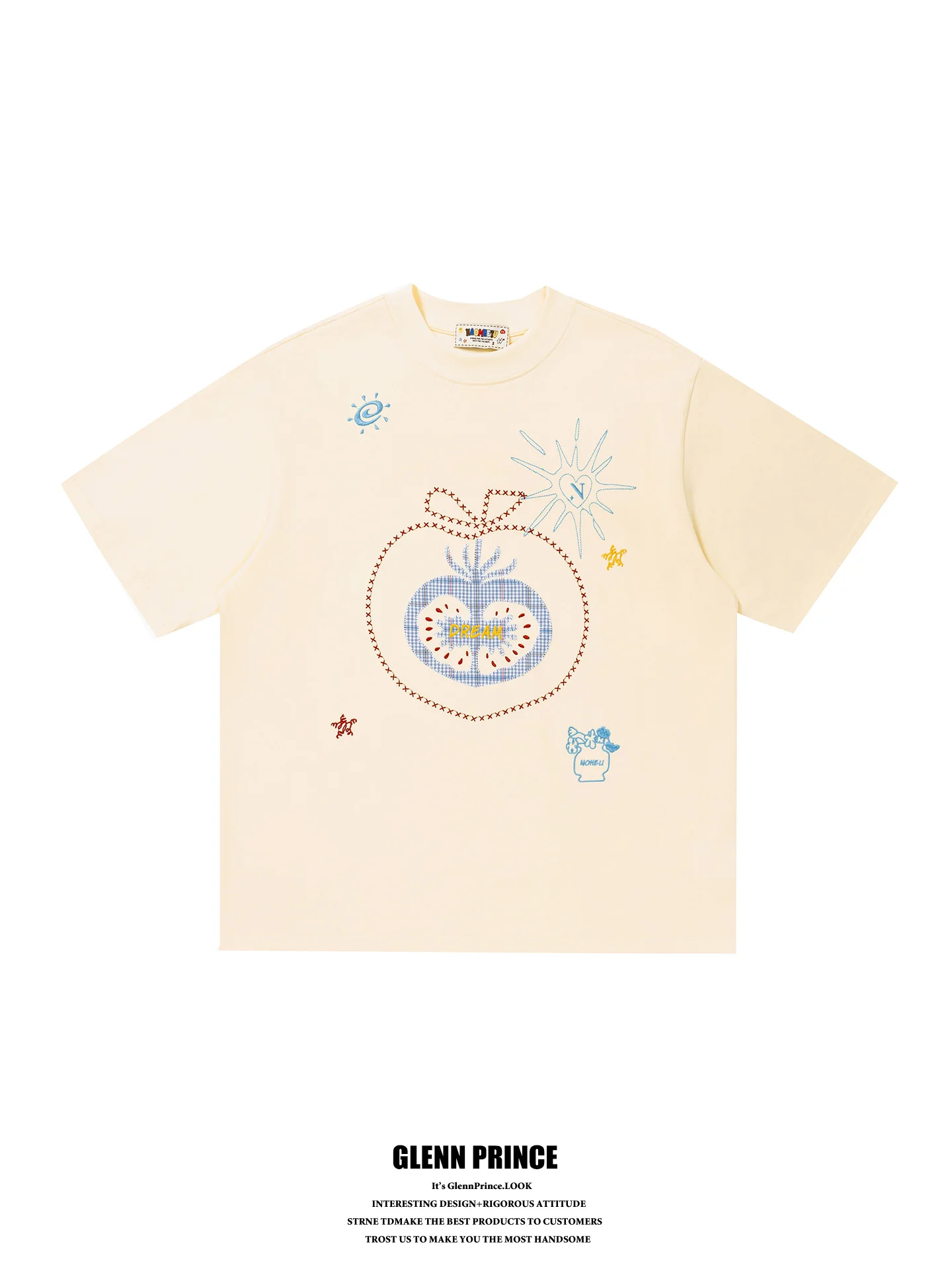 GPstudio Japanese Style Dopaamine Fun Embroidery Short Sleeve T-Shirt Men Trendy Brand Ins Lazy Casual Top Cotton Breat...
GPstudio Japanese Style Dopaamine Fun Embroidery Short Sleeve T-Shirt Men Trendy Brand Ins Lazy Casual Top Cotton Breat...