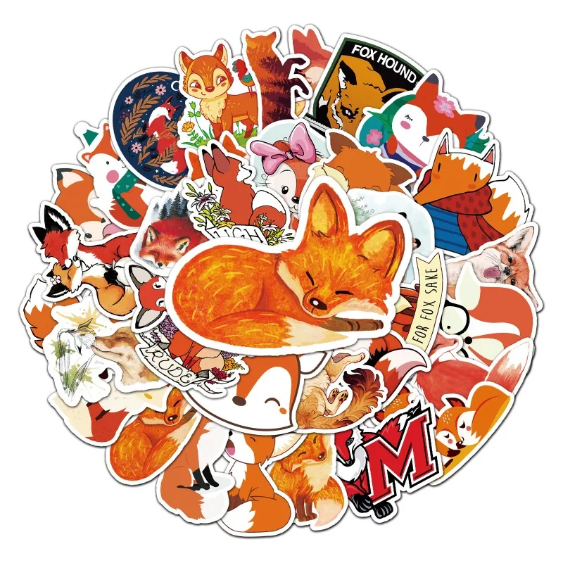 50pcs Cunning Fox Cartoon Laptop Suitcase Headphones Water Cup Table Children's Creative Decorative Waterproof Stickers
50pcs Cunning Fox Cartoon Laptop Suitcase Headphones Water Cup Table Children's Creative Decorative Waterproof Stickers