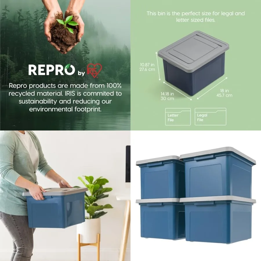 File Box Plastic File Organizer for Letter/Legal File, Document Box, Durable Storage Bin Tote with Secure Latching Lid, Stackab
File Box Plastic File Organizer for Letter/Legal File, Document Box, Durable Storage Bin Tote with Secure Latching Lid, Stackab
