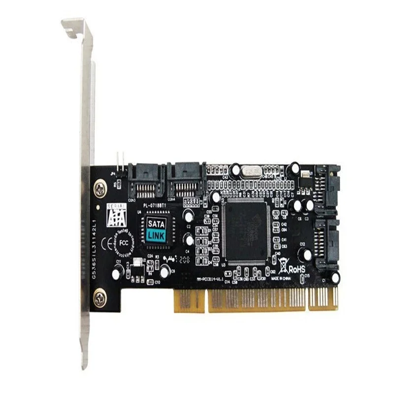 Новый стандартный чип SIL3114 PCI на 4 интерфейса SATA, поддержка карты расширения 3 ТБ Win8
Новый стандартный чип SIL3114 PCI на 4 интерфейса SATA, поддержка карты расширения 3 ТБ Win8