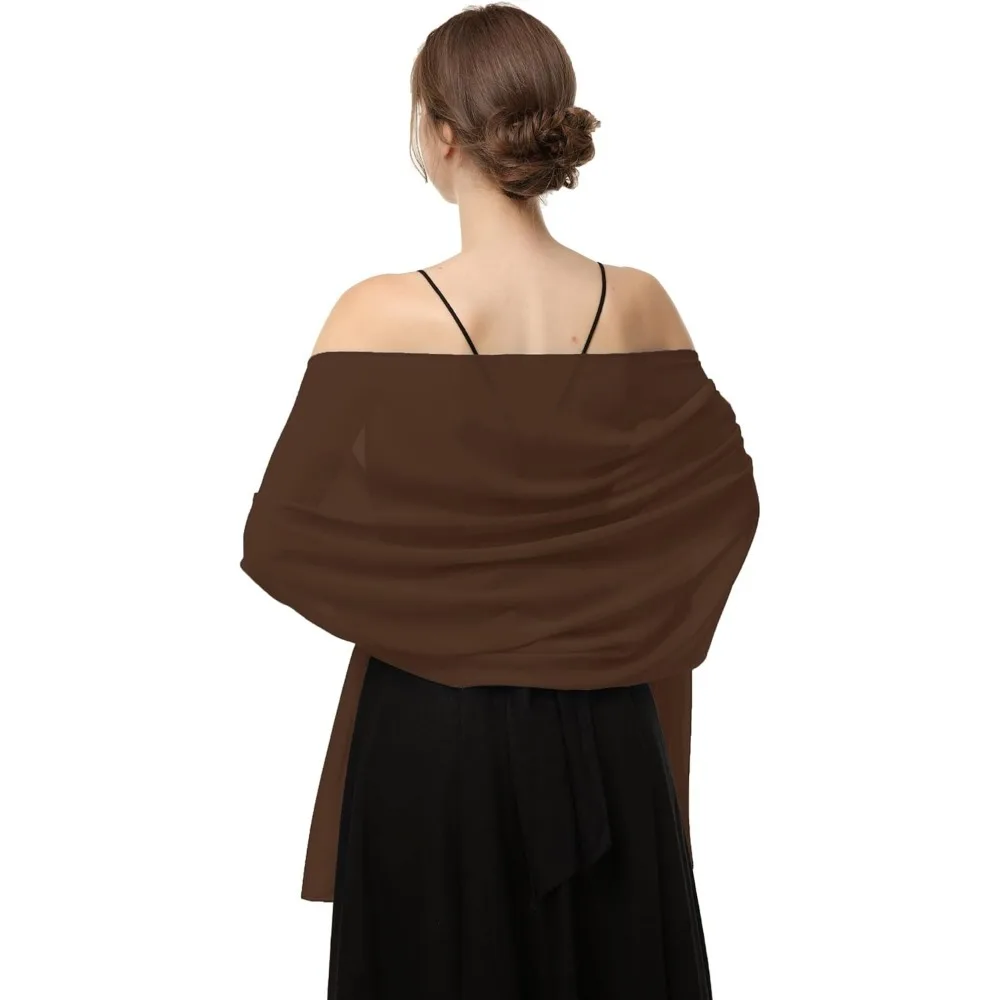 Women's Shawls and Wraps for Evening Dress Chiffon Shawl Soft Elegant Silky Pashmina Wedding Bridal Scarf
Women's Shawls and Wraps for Evening Dress Chiffon Shawl Soft Elegant Silky Pashmina Wedding Bridal Scarf