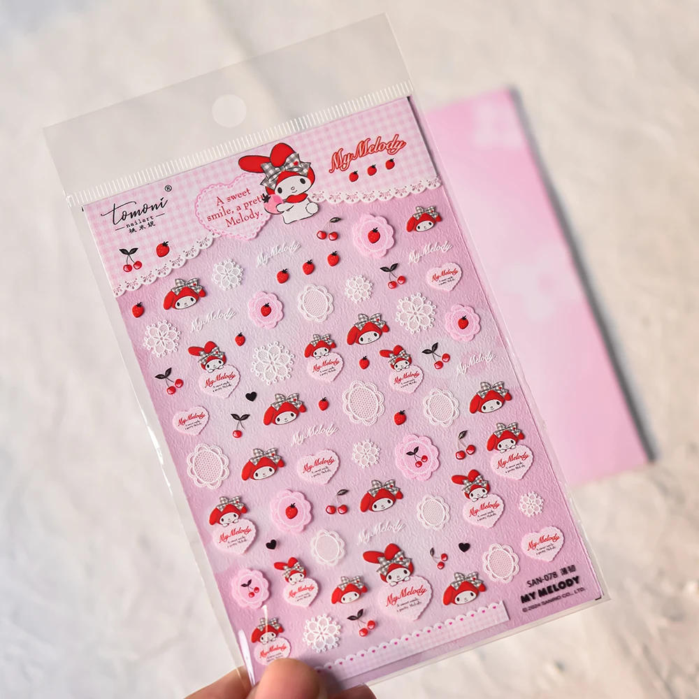 Tomoni Co-brand Sanrio Nail Stickers Cartoon My Melody Stickers For Nails Nail Supplies Nail Decals Press On Nails Anime Sticker
Tomoni Co-brand Sanrio Nail Stickers Cartoon My Melody Stickers For Nails Nail Supplies Nail Decals Press On Nails Anime Sticker