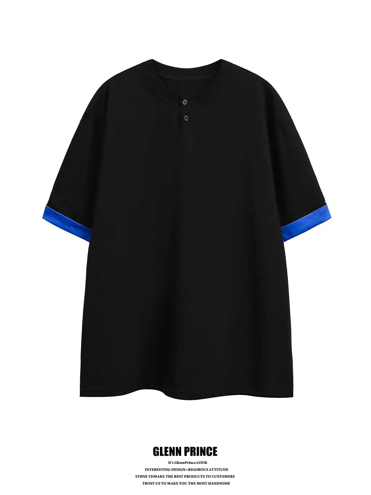 Cleanfit American Style Contrast Color Short Sleeve T-Shirt Men's Summer High Intelligence Versatile Tee Henry Collar Cuffed
Cleanfit American Style Contrast Color Short Sleeve T-Shirt Men's Summer High Intelligence Versatile Tee Henry Collar Cuffed