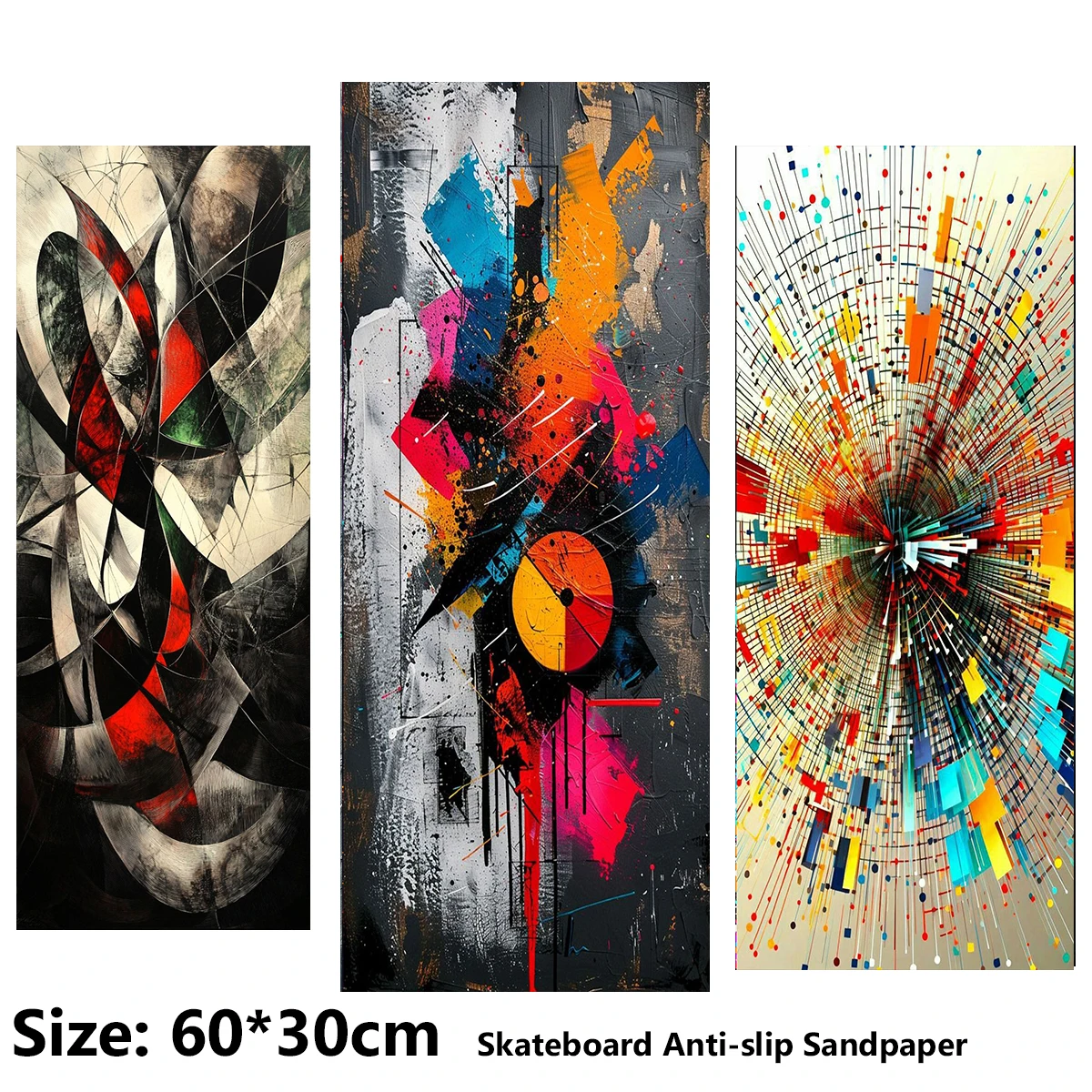 ElecStric Scooter Anti-slip Sticker Sandpaper Skateboard Grip Tape Sheet 60*30cm Cool and Colorful Graffiti Patterns
ElecStric Scooter Anti-slip Sticker Sandpaper Skateboard Grip Tape Sheet 60*30cm Cool and Colorful Graffiti Patterns