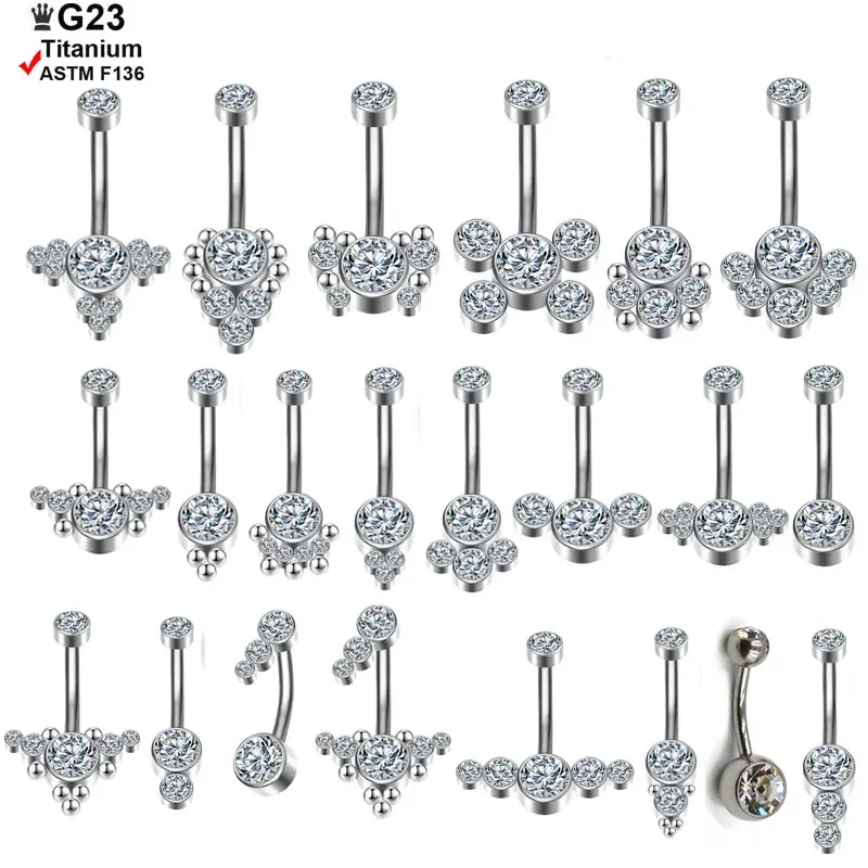 F136 Titanium Body Piercing 14G Navel Zircon Belly Button Rings Jewellery Piercing Ring Jewelry Women titanium eyebrow piercing
F136 Titanium Body Piercing 14G Navel Zircon Belly Button Rings Jewellery Piercing Ring Jewelry Women titanium eyebrow piercing