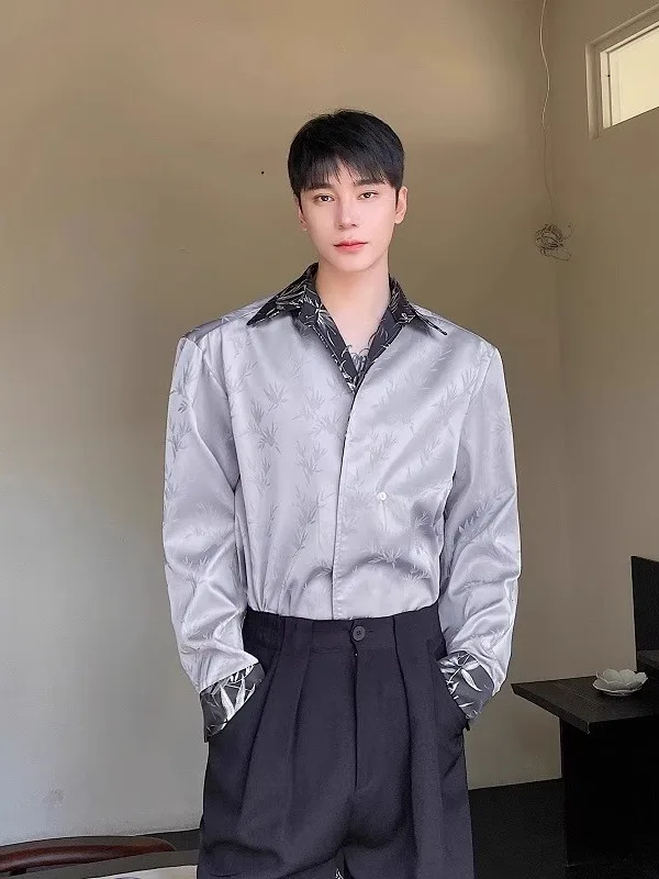 New Chinese Sle Men's Long Sve irt Satin Bamboo Le Embroidery Patchwork Dra Retro Design Youth Faion Breathable
New Chinese Sle Men's Long Sve irt Satin Bamboo Le Embroidery Patchwork Dra Retro Design Youth Faion Breathable