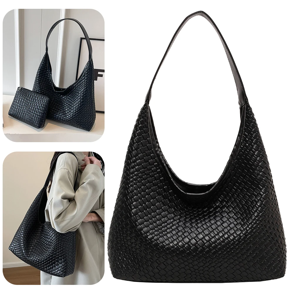 Women Large Shoulder Bag with Pouch Top Handle Bag Casual Satchel Hobo Bag Leather Armpit Handbag Shopping Bag
Women Large Shoulder Bag with Pouch Top Handle Bag Casual Satchel Hobo Bag Leather Armpit Handbag Shopping Bag