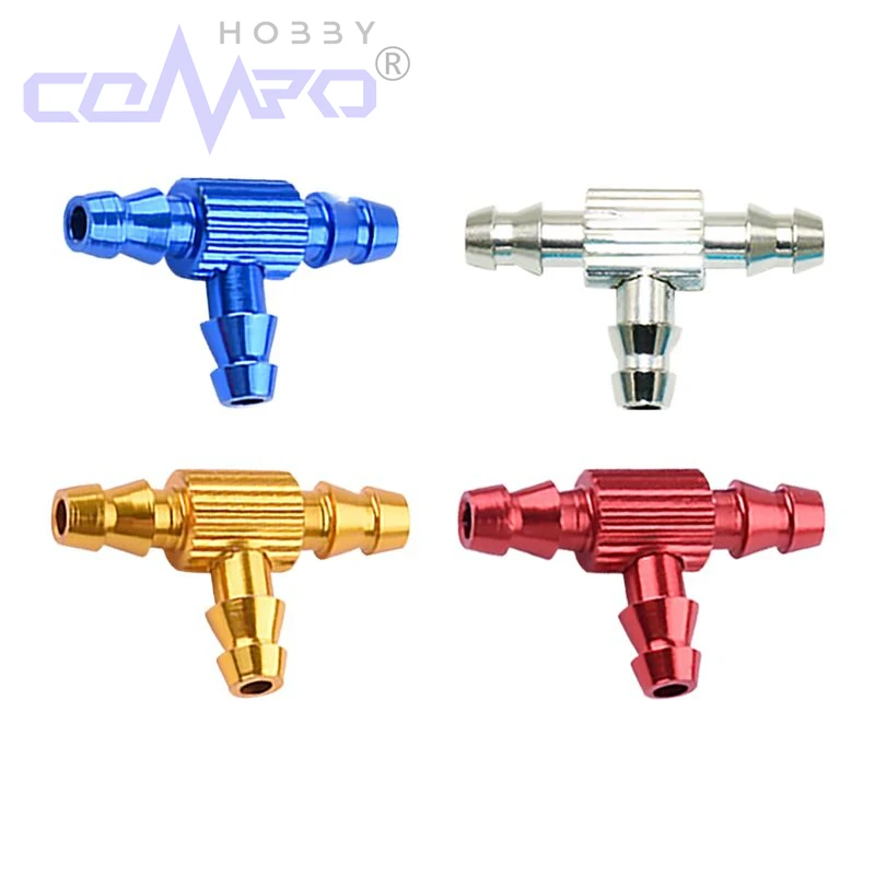 2 Pcs CNC Aluminum 3 Way T - Joints Metal Fuel Pipe Tee Fittings for Fuel Tank Nozzle & Hose Valve RC Model Parts
2 Pcs CNC Aluminum 3 Way T - Joints Metal Fuel Pipe Tee Fittings for Fuel Tank Nozzle & Hose Valve RC Model Parts
