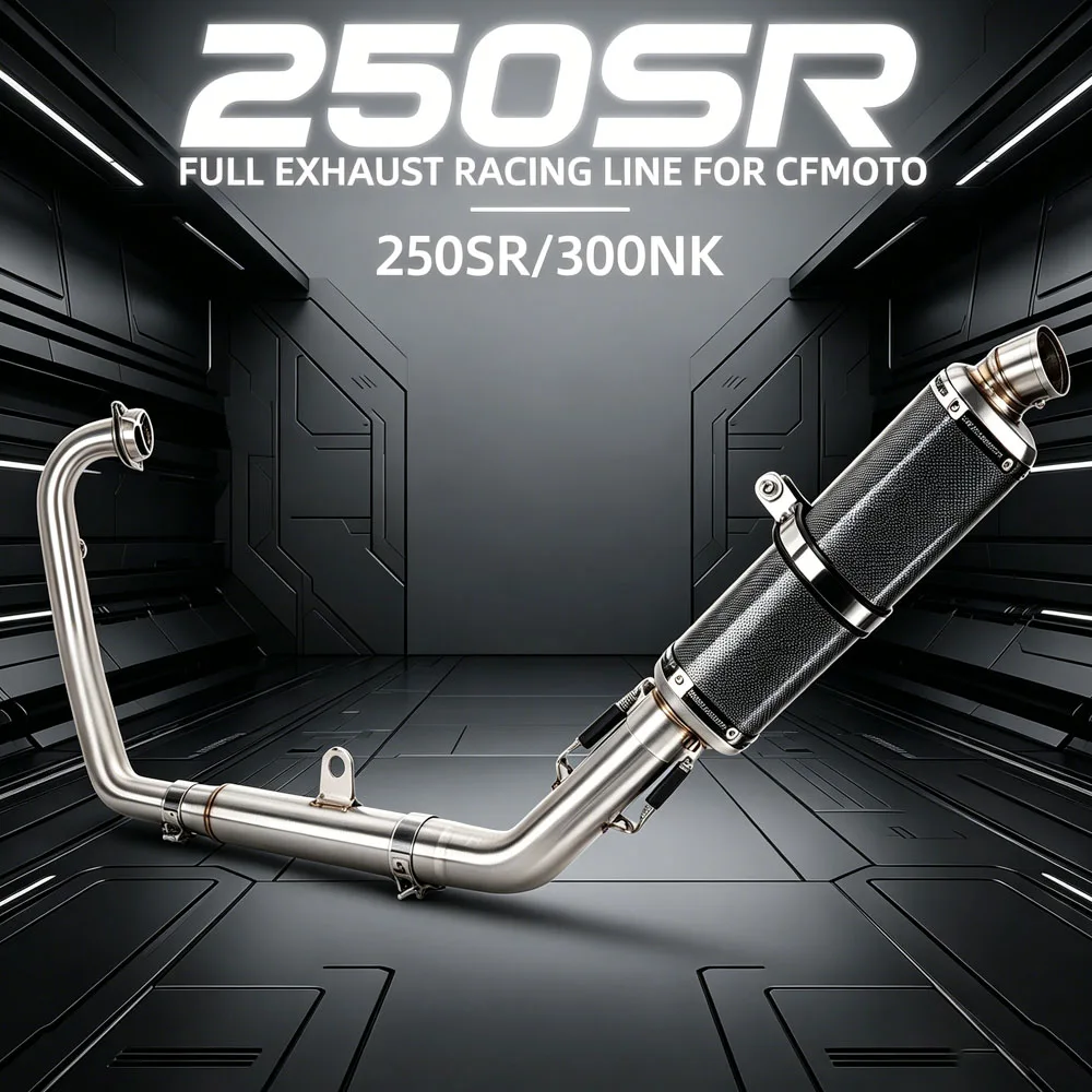 For CFMOTO 250SR 300SR 250NK 300NK motorcycle Exhaust Full System escape Kit Racing manifold Front Pipe With T98 Muffler
For CFMOTO 250SR 300SR 250NK 300NK motorcycle Exhaust Full System escape Kit Racing manifold Front Pipe With T98 Muffler