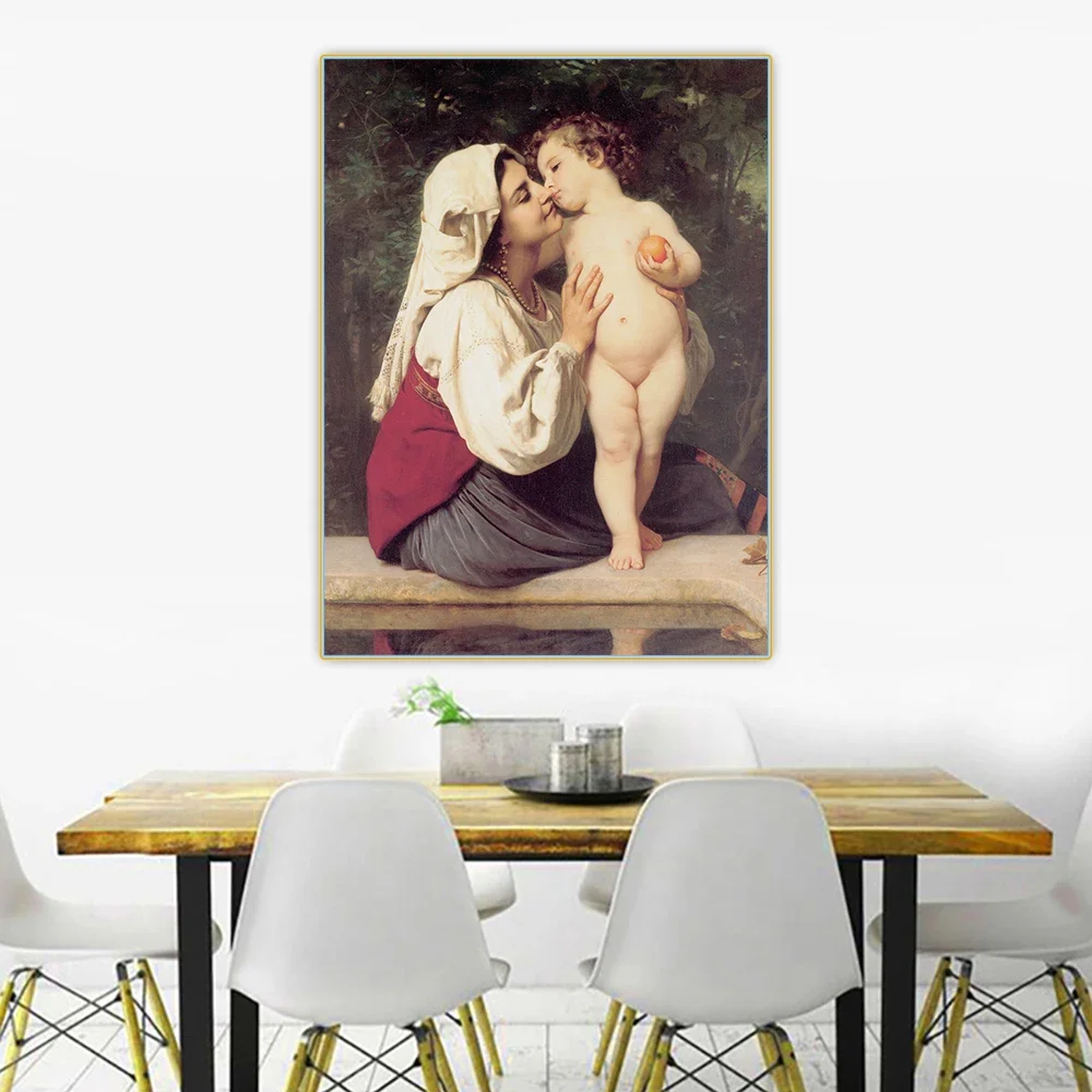 William Adolphe Bouguereau " The Kiss " Canvas Aesthetic Oil Painting Artwork Print Poster Picture Wall Decor Home Decoration
William Adolphe Bouguereau " The Kiss " Canvas Aesthetic Oil Painting Artwork Print Poster Picture Wall Decor Home Decoration