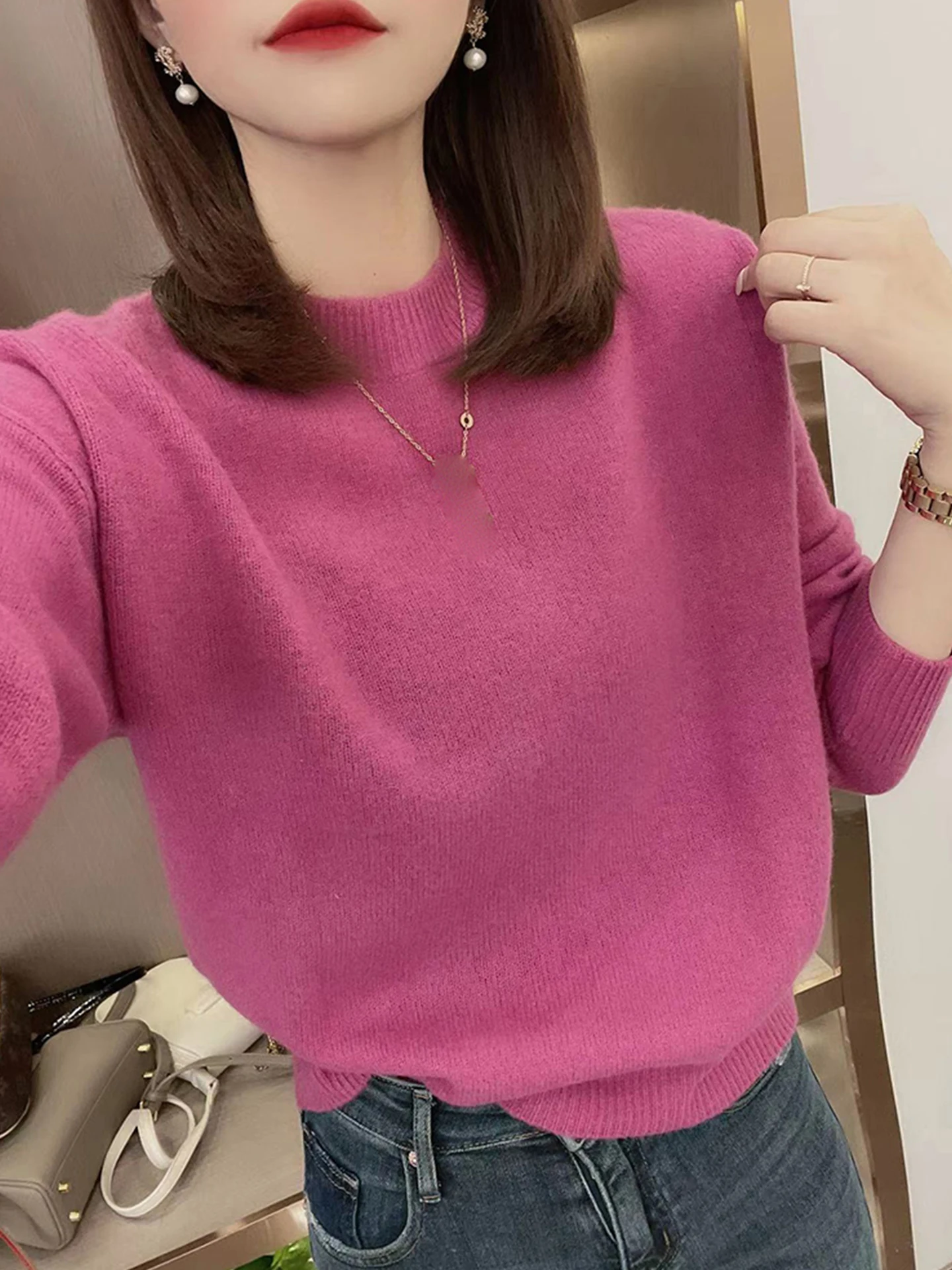 Шикарный свободный свитер Camere Long Sve, женский модный свитер для поездок на работу, осень 2023, мягкий удобный вязаный топ в корейском стиле
Шикарный свободный свитер Camere Long Sve, женский модный свитер для поездок на работу, осень 2023, мягкий удобный вязаный топ в корейском стиле