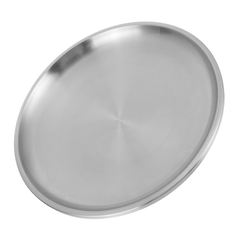 Stainless Steel Tray Practical Grill Food Serving Decorate Family Round Cake Plate Kitchen
Stainless Steel Tray Practical Grill Food Serving Decorate Family Round Cake Plate Kitchen