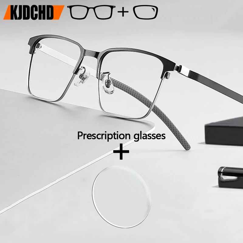 Прогрессивные очки по рецепту, фотохромные очки для близорукости, оптические линзы, мужские квадратные очки, оправа из титанового сплава
Прогрессивные очки по рецепту, фотохромные очки для близорукости, оптические линзы, мужские квадратные очки, оправа из титанового сплава