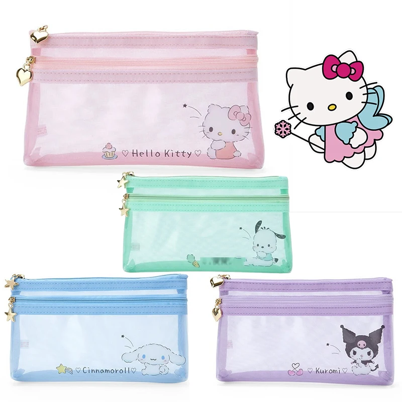 Sanrio Hello Kitty Pencil Case Kuromi Makeup Bag Travel Cartoon Cinnamoroll Miscellaneous Bills Storage Bag Girl Anime Handbags
Sanrio Hello Kitty Pencil Case Kuromi Makeup Bag Travel Cartoon Cinnamoroll Miscellaneous Bills Storage Bag Girl Anime Handbags