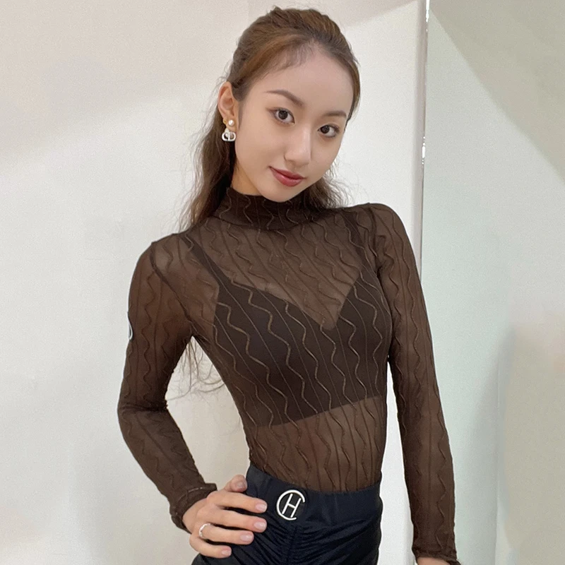 2024 Mesh Sleeved Bodysuit Latin Dance Tops For Women Chacha Rumba Tango Dress Adult Ladies Latin Dance Stage Costumes DN16927
2024 Mesh Sleeved Bodysuit Latin Dance Tops For Women Chacha Rumba Tango Dress Adult Ladies Latin Dance Stage Costumes DN16927
