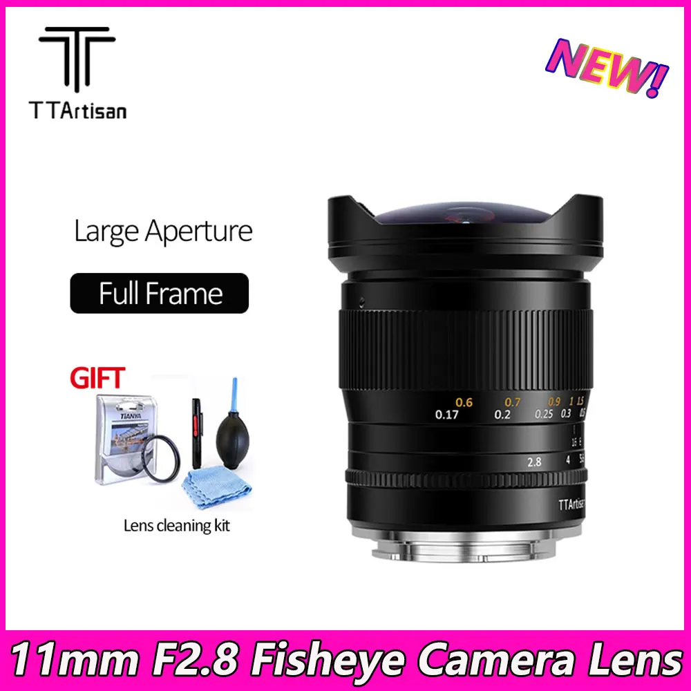 TTArtisan 11 мм F2.8 Fisheye Полнокадровый объектив для камеры широкоугольный ручной объектив для Sony E Mount Canon RF Nikon Z L Mount Camera
TTArtisan 11 мм F2.8 Fisheye Полнокадровый объектив для камеры широкоугольный ручной объектив для Sony E Mount Canon RF Nikon Z L Mount Camera