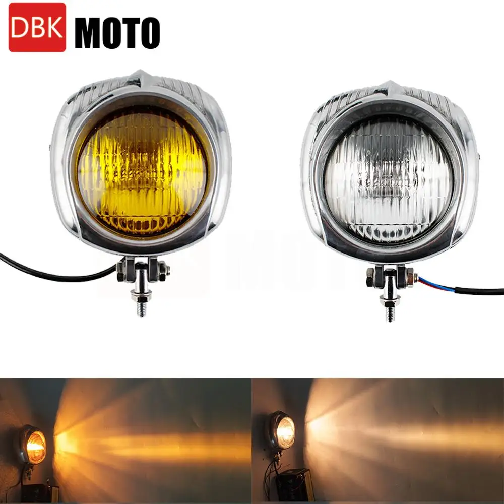 For Harley Retro Vintage Polished Front Motorcycle Headlight Lamp Yellow Silver Lens 12V Old School Polished
For Harley Retro Vintage Polished Front Motorcycle Headlight Lamp Yellow Silver Lens 12V Old School Polished
