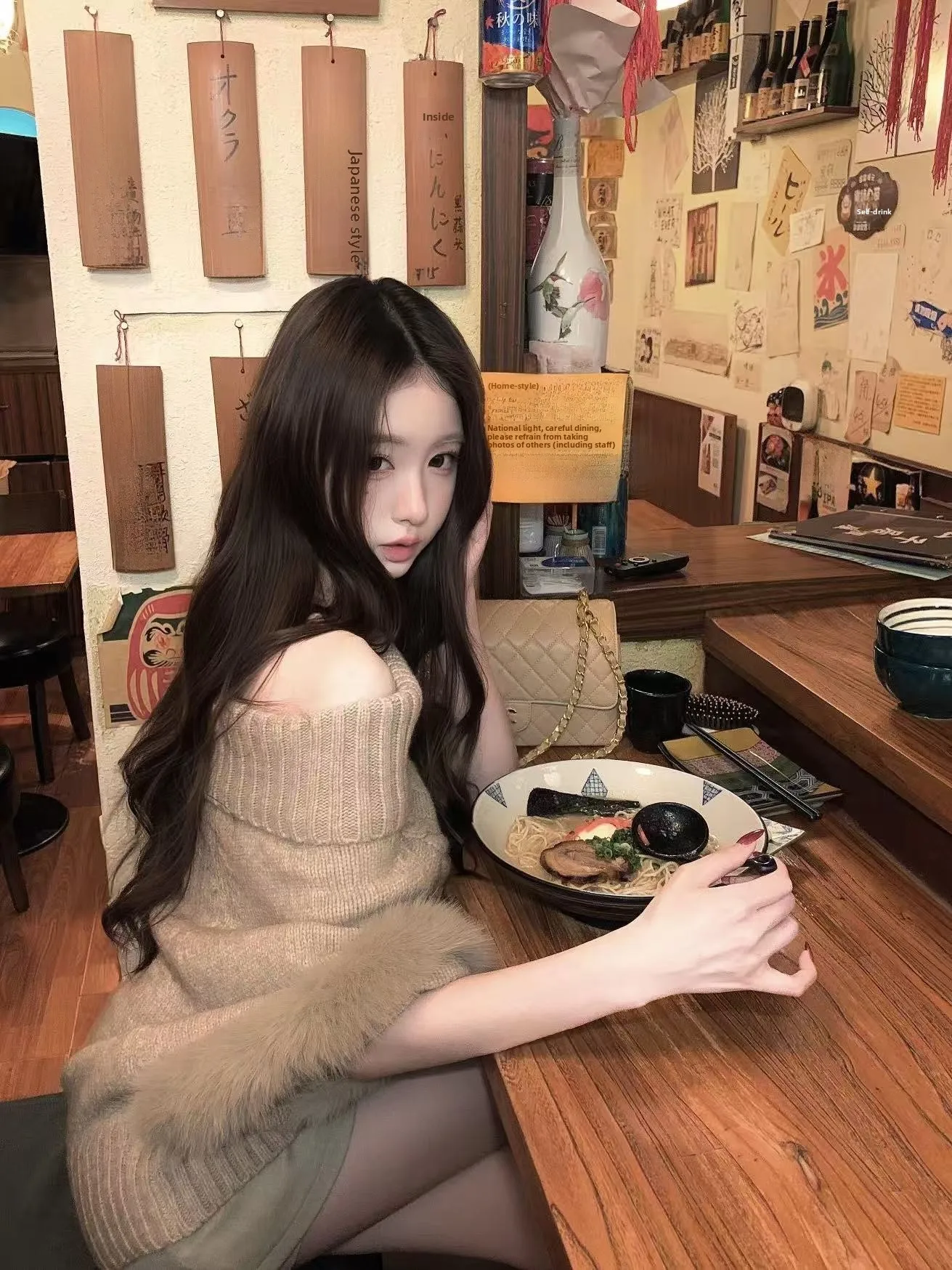 Gentlewoman Knitted Shoulder Bared Sweater Women's Autumn Winter Loose Fit Long Sleeve One Word Collar Soft Warm Top Coat
Gentlewoman Knitted Shoulder Bared Sweater Women's Autumn Winter Loose Fit Long Sleeve One Word Collar Soft Warm Top Coat