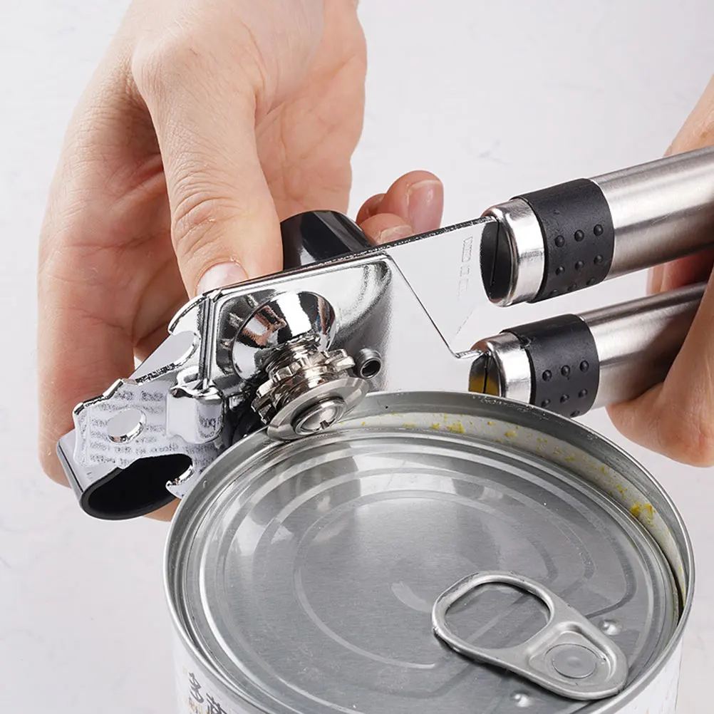 Stainless Steel Can Bottle Opener Heavy Duty Manual Jar Opener Easy Grip Large Knob Smooth Cutting Metal Utensil for Home
Stainless Steel Can Bottle Opener Heavy Duty Manual Jar Opener Easy Grip Large Knob Smooth Cutting Metal Utensil for Home