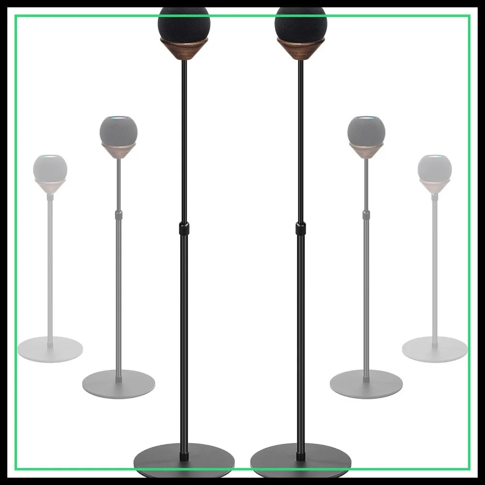 Adjustable Height Floor Stand for Mini Speaker, Anti-Slip, Stable, Safety Base, 2 Pack
Adjustable Height Floor Stand for Mini Speaker, Anti-Slip, Stable, Safety Base, 2 Pack