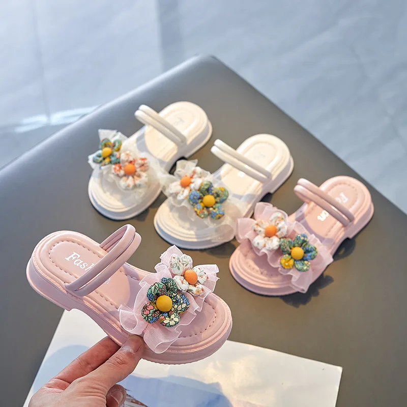 Kids'Casual Shoes Sandals Flower Lace Solid Color PU Leather Summer Flat Shoes For Girls Anti-slip White Pink Size 23-36
Kids'Casual Shoes Sandals Flower Lace Solid Color PU Leather Summer Flat Shoes For Girls Anti-slip White Pink Size 23-36