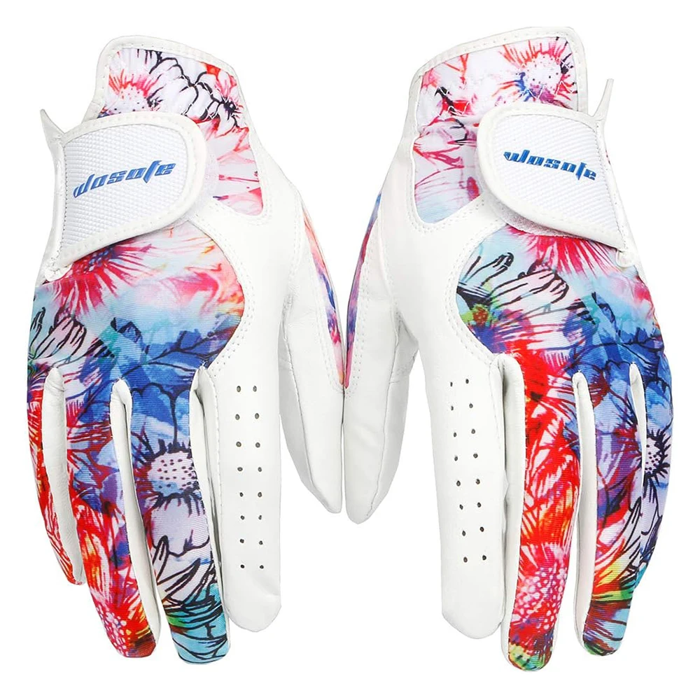1 Pair Women's Golf Gloves, Floral Soft Sheepskin Leather, Breathable Non-Slip, Ladies Golf Gloves, Golf Accessories
1 Pair Women's Golf Gloves, Floral Soft Sheepskin Leather, Breathable Non-Slip, Ladies Golf Gloves, Golf Accessories