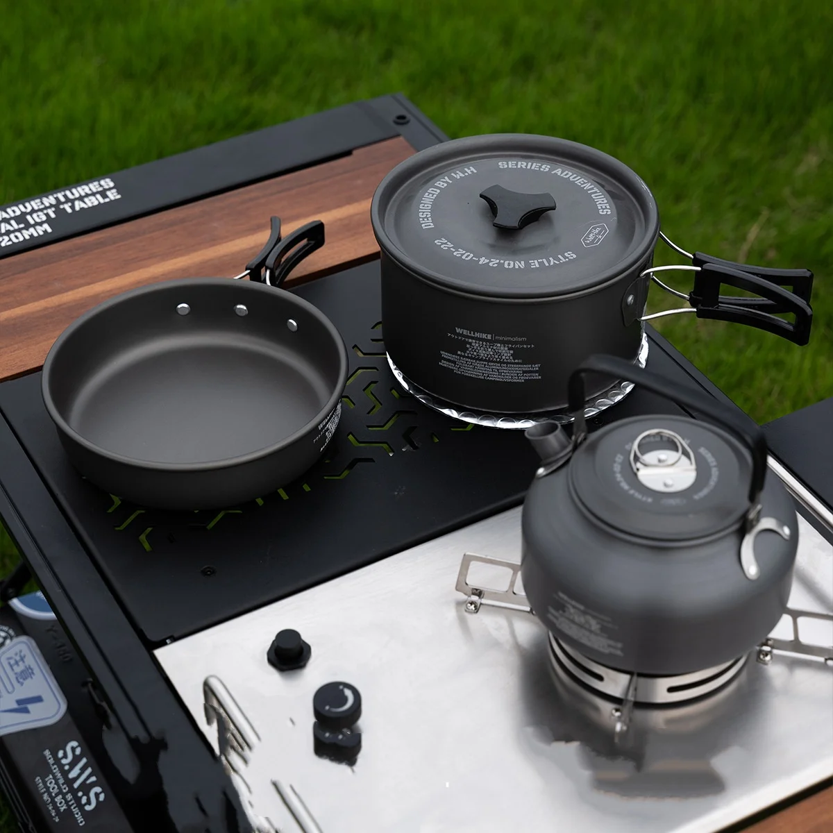 Outdoor Camping Cooking Set Of Cookware Portable Camping Cookware Set Travel Utensils For 1-2 People Kettle Frying Pan
Outdoor Camping Cooking Set Of Cookware Portable Camping Cookware Set Travel Utensils For 1-2 People Kettle Frying Pan