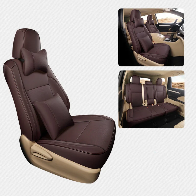 Faux Leather Car Seat Cushion Covers For Toyota Highlander 2015-2018 Full Set Compatible Airbag 2 Row Seat Protector Accessories
Faux Leather Car Seat Cushion Covers For Toyota Highlander 2015-2018 Full Set Compatible Airbag 2 Row Seat Protector Accessories