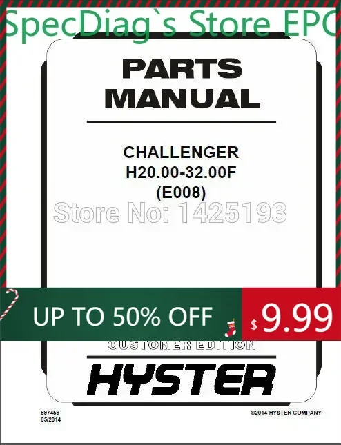 SpecDiag Hyster Spare Parts PDF 2017 For EURO FULL SET
SpecDiag Hyster Spare Parts PDF 2017 For EURO FULL SET
