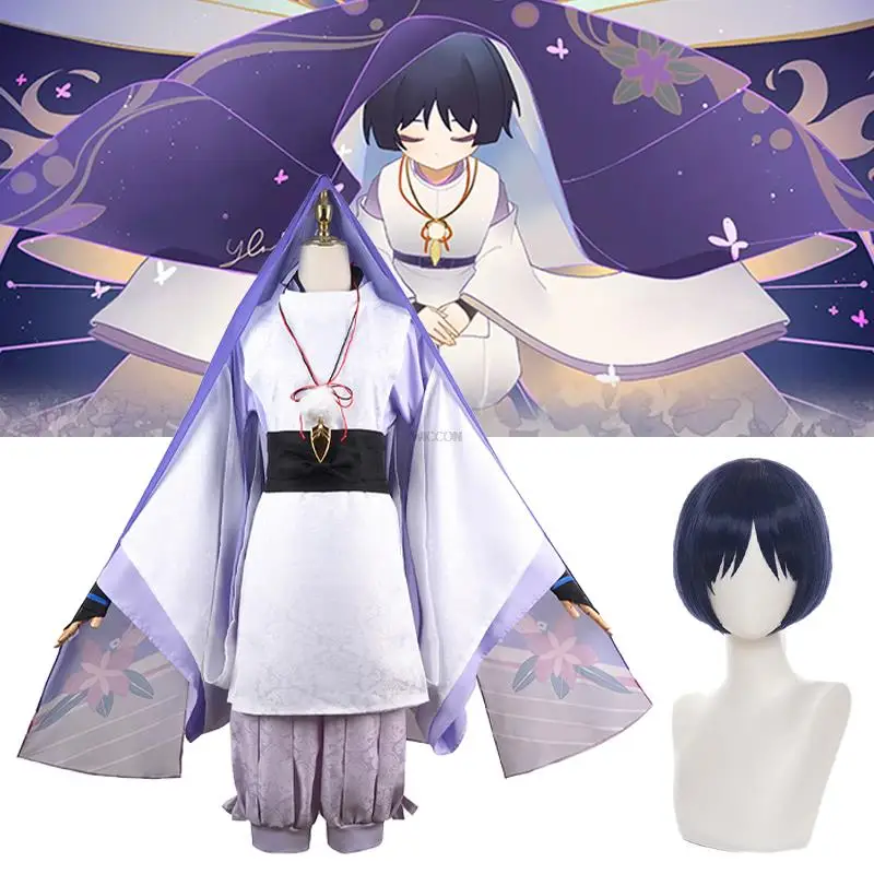 Genshin Impact Cosplay Scaramouche Costume Game Balladeer Scaramouche Cosplay Wig Purple Cloak Kimono Christmas Men Costume
Genshin Impact Cosplay Scaramouche Costume Game Balladeer Scaramouche Cosplay Wig Purple Cloak Kimono Christmas Men Costume