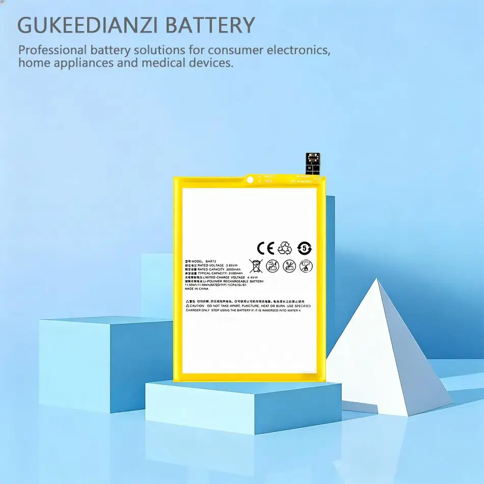 Надежная батарея для мобильного телефона BA872 3060 мАч для Meizu Meilan 16X
Надежная батарея для мобильного телефона BA872 3060 мАч для Meizu Meilan 16X