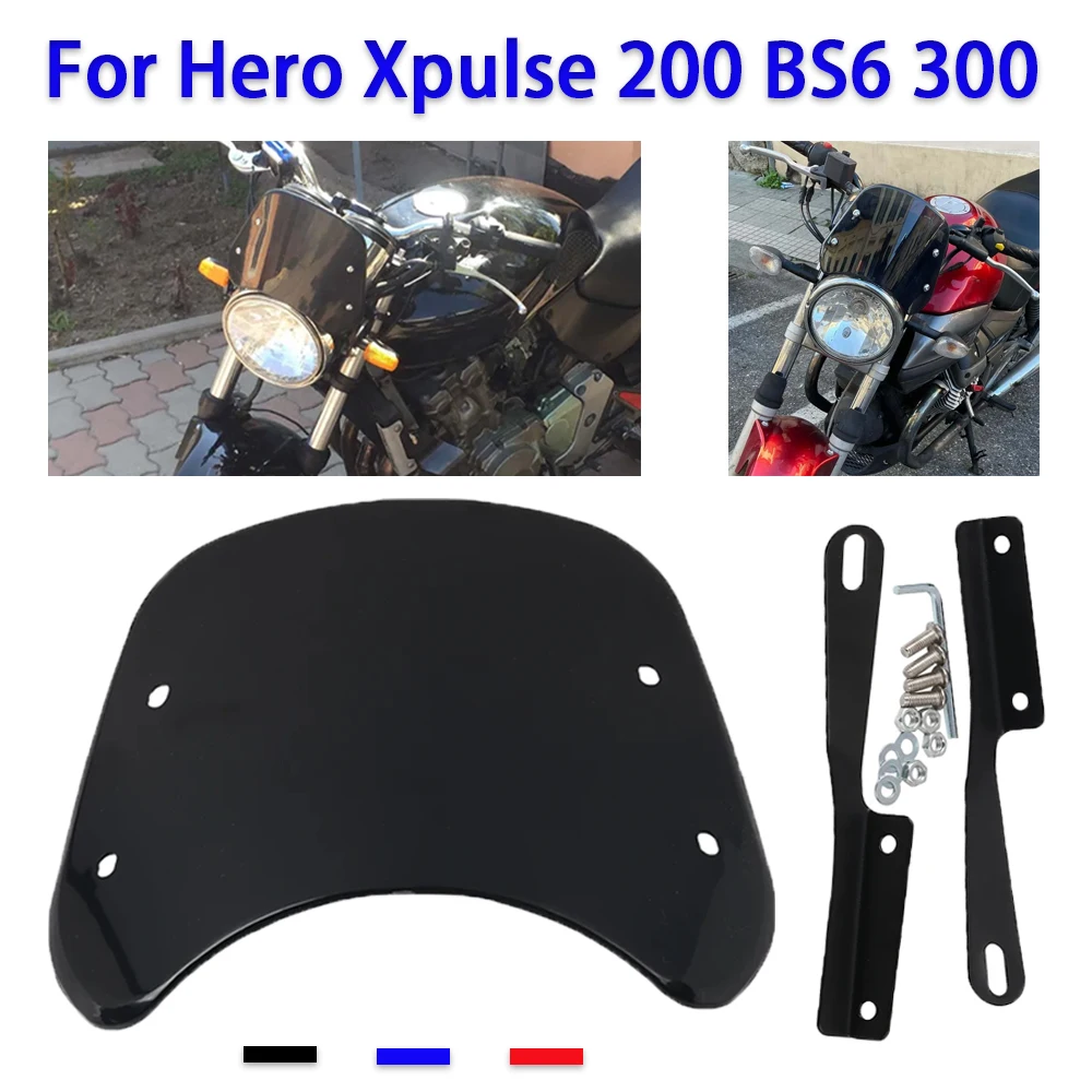 Motorcycle Accessories Retro Style Windshield Windscreen Wind Protection Cover For Hero Xpulse 200 BS6 200T 300
Motorcycle Accessories Retro Style Windshield Windscreen Wind Protection Cover For Hero Xpulse 200 BS6 200T 300