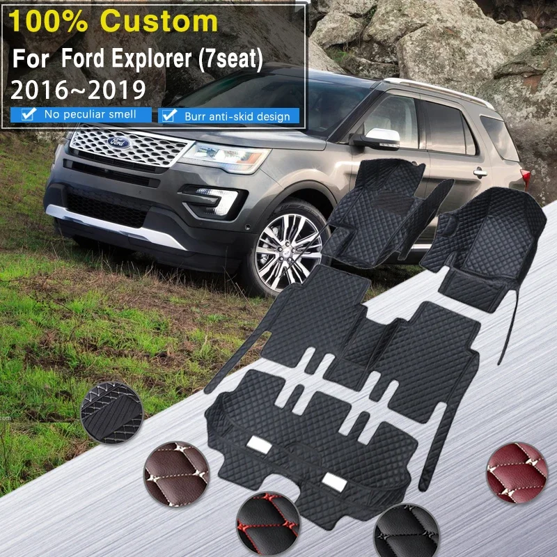 Качественный автомобильный коврик для Ford Explorer Classic U502 7seat 2016 ~ 2019 Нескользящая накладка Водонепроницаемые накладки Коврики Кожаный напольный коврик Car Acc
Качественный автомобильный коврик для Ford Explorer Classic U502 7seat 2016 ~ 2019 Нескользящая накладка Водонепроницаемые накладки Коврики Кожаный напольный коврик Car Acc