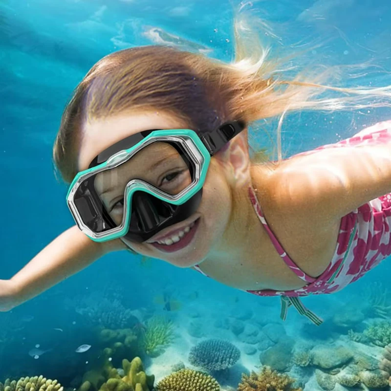 Snorkel 3 Panoramic Wide View Three-Lens Adjustable Snorkeling Swimming Youth and Child Badmuts
Snorkel 3 Panoramic Wide View Three-Lens Adjustable Snorkeling Swimming Youth and Child Badmuts