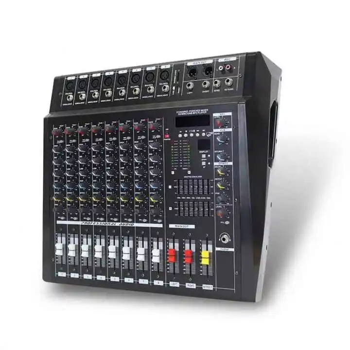 PMX808D 8 CH 350W * 2 16 DSP Automatic Mixer Professional Speaker System With Amplifier Mixing Table DJ
PMX808D 8 CH 350W * 2 16 DSP Automatic Mixer Professional Speaker System With Amplifier Mixing Table DJ