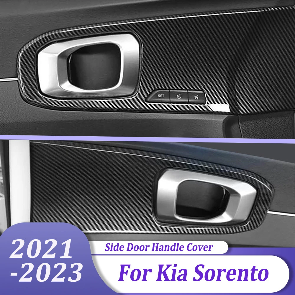 Side Door Handle Cover Trim Sticker Car Interior Accessories ABS Carbon Fiber For Kia Sorento 2021 2022 2023 (LHD)
Side Door Handle Cover Trim Sticker Car Interior Accessories ABS Carbon Fiber For Kia Sorento 2021 2022 2023 (LHD)