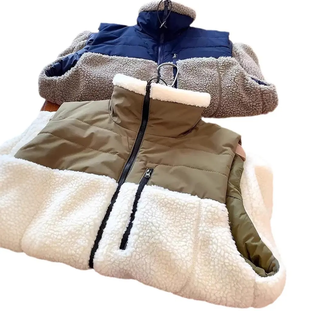 Men's And Women's Thickened Lamb Wool Cotton Vest Fashion Stitching Windproof Warm Autumn Winter Versatile Couple's Vest
Men's And Women's Thickened Lamb Wool Cotton Vest Fashion Stitching Windproof Warm Autumn Winter Versatile Couple's Vest
