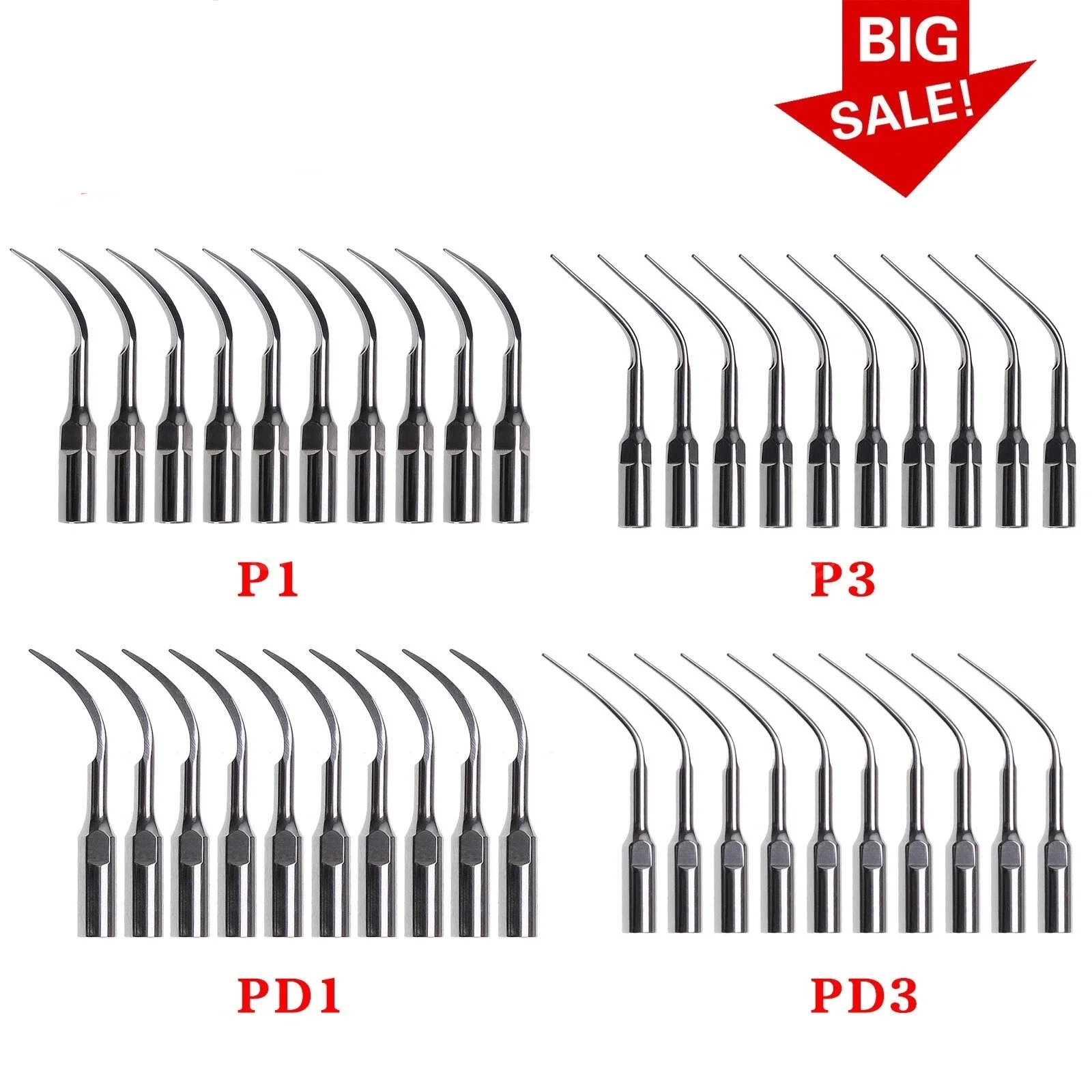 10PCS Dental Ultrasonic Piezo Scaler Perio Tips Fit For Woodpecker EMS/Dte Satelec Handpiece
10PCS Dental Ultrasonic Piezo Scaler Perio Tips Fit For Woodpecker EMS/Dte Satelec Handpiece
