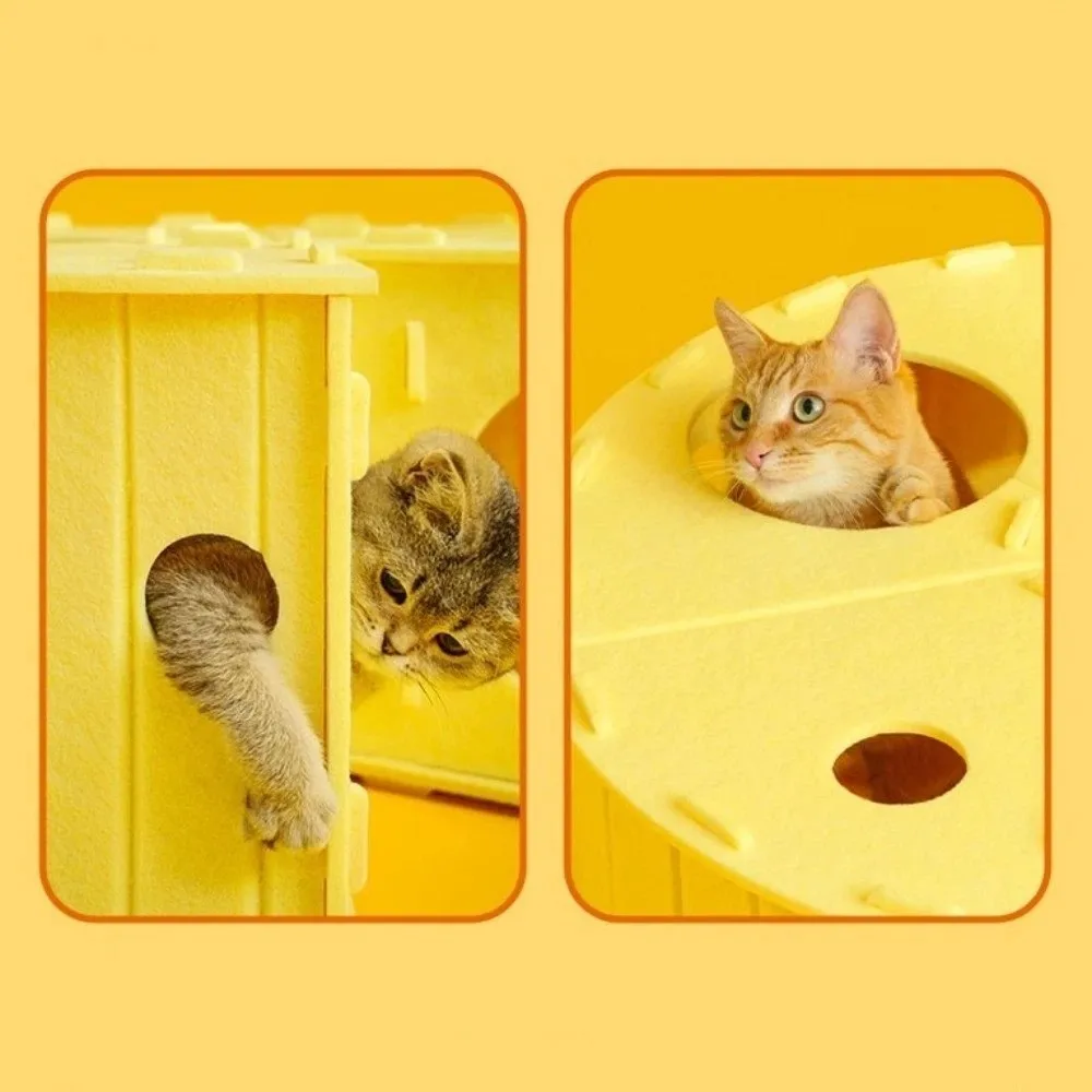 Wear-Resistant Felt Cat Bed Breathable Half-Closed Cat Scratching Board Comfortable Sleeping Detachable Cat Hiding Nest
Wear-Resistant Felt Cat Bed Breathable Half-Closed Cat Scratching Board Comfortable Sleeping Detachable Cat Hiding Nest