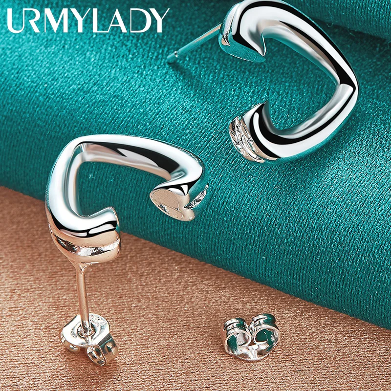 URMYLADY 925 Sterling Silver V Heart Stud Earrings For Women Fashion Wedding Engagement Party Jewelry
URMYLADY 925 Sterling Silver V Heart Stud Earrings For Women Fashion Wedding Engagement Party Jewelry
