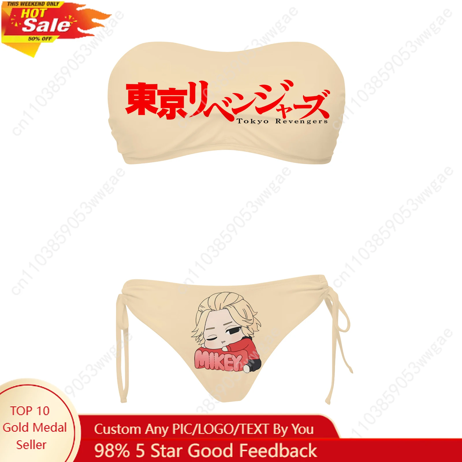 Tokyo Revengers Swimsuit Womens Drawstring Two Piece Set Bathing Suit Personalized Swimwear Beach Bikini Customized Beachwears
Tokyo Revengers Swimsuit Womens Drawstring Two Piece Set Bathing Suit Personalized Swimwear Beach Bikini Customized Beachwears