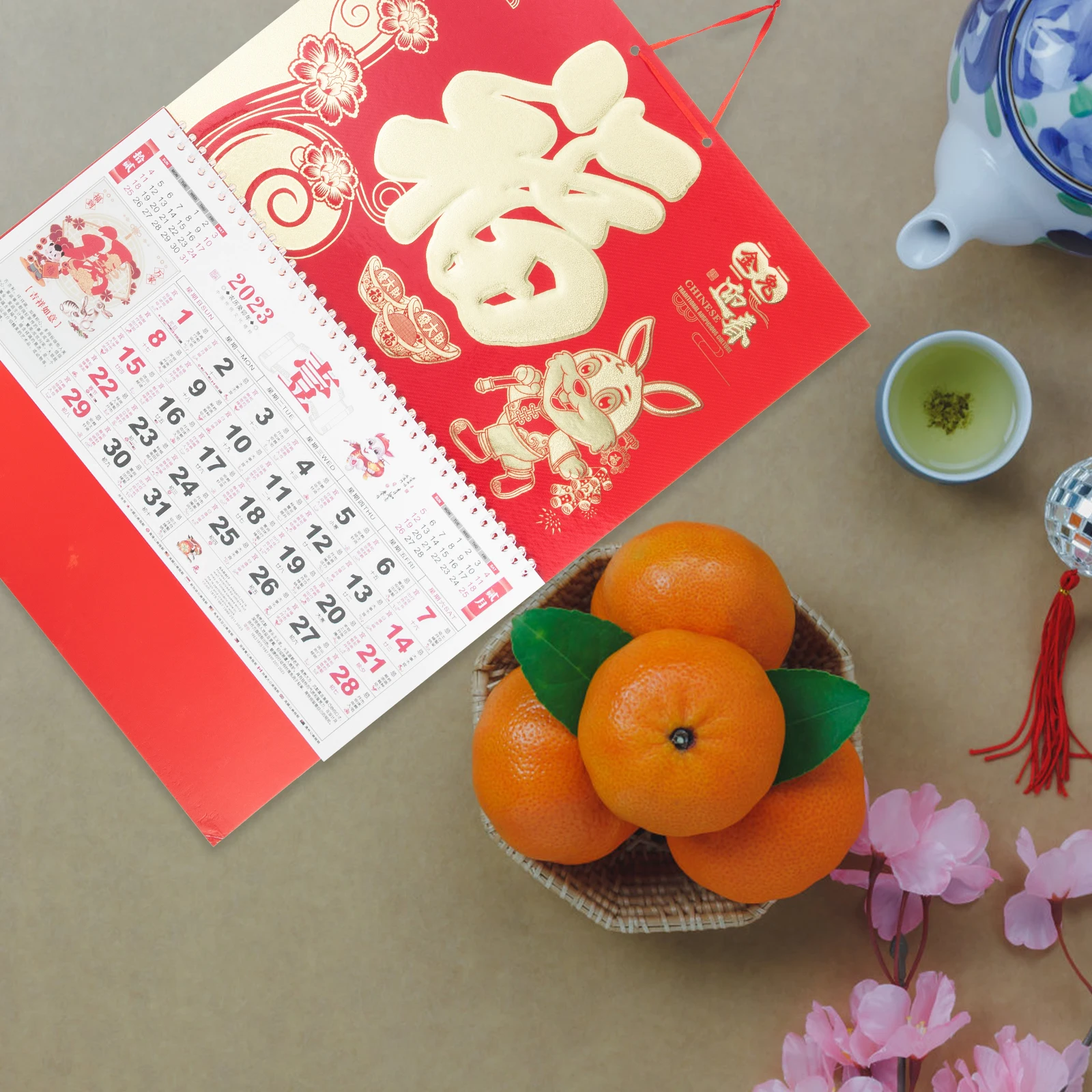 Thickened Premium Rabbit 2023 Chinese Lunar Hanging Wall For Home Office Decor Tearable Paper Calendar Chinese Traditional Style
Thickened Premium Rabbit 2023 Chinese Lunar Hanging Wall For Home Office Decor Tearable Paper Calendar Chinese Traditional Style