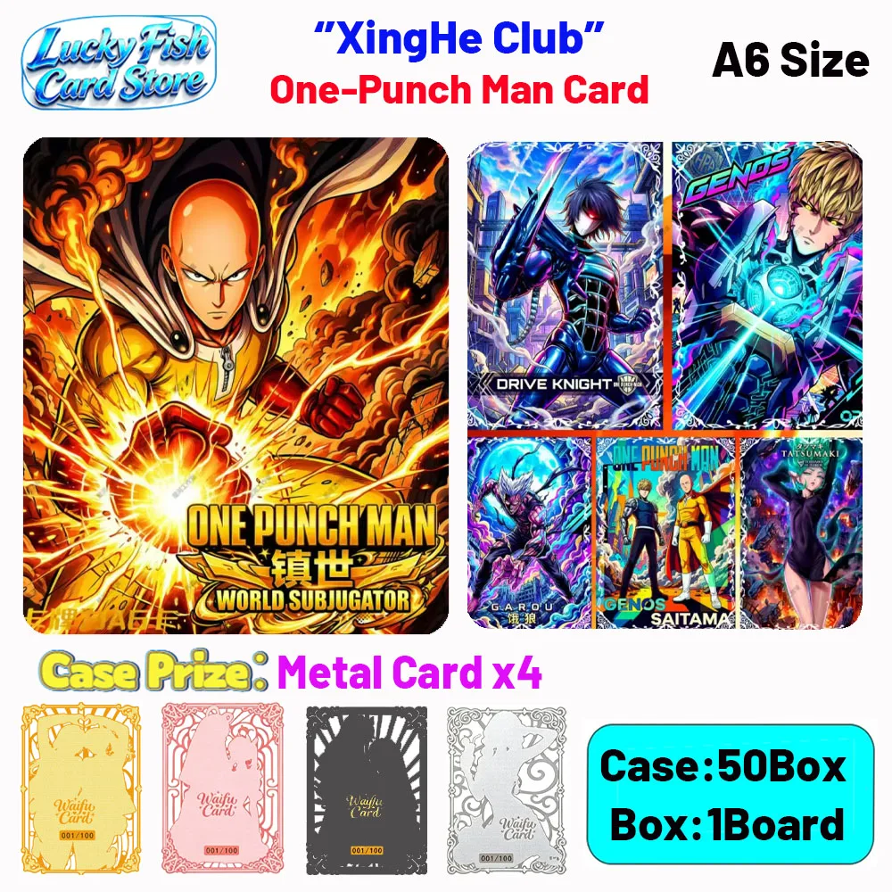 Wholesale 2026 New XingHe Creative Studio One Punch Man Cards 50 Pieces A6 Size Boards Children's Toys Birthday Gifts
Wholesale 2026 New XingHe Creative Studio One Punch Man Cards 50 Pieces A6 Size Boards Children's Toys Birthday Gifts