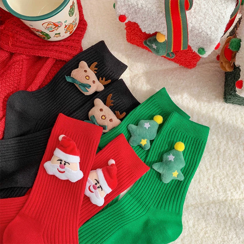 1/3 пары женских рождественских носков, зимние праздничные носки с мультяшным узором, средние носки-трубы, женские модные универсальные вязаные носки в полоску
1/3 пары женских рождественских носков, зимние праздничные носки с мультяшным узором, средние носки-трубы, женские модные универсальные вязаные носки в полоску