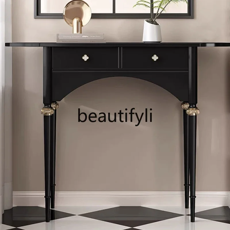 French retro entrance table American four-leaf clover entrance cabinet light luxury solid wood sofa side cabinet6220
French retro entrance table American four-leaf clover entrance cabinet light luxury solid wood sofa side cabinet6220