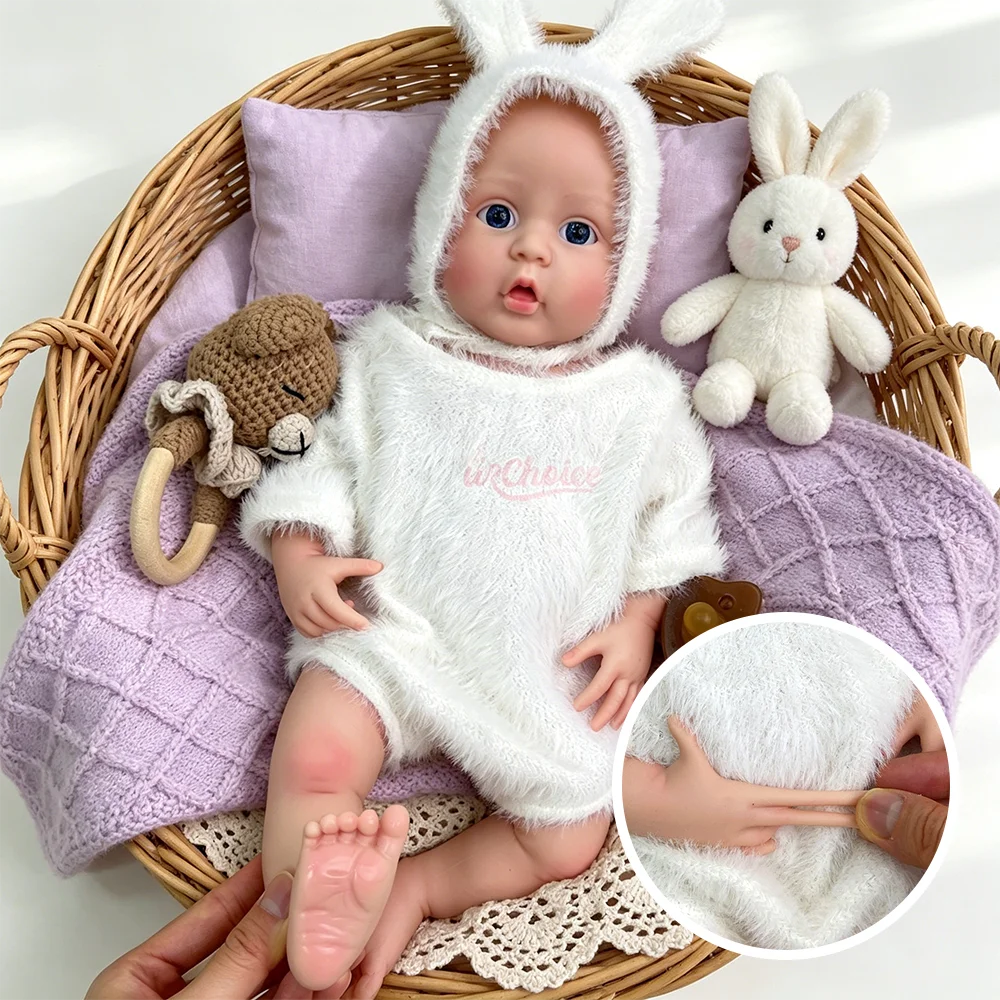 17" Silicone Reborn Baby Doll Painted Diy Soft Reborn Baby Girl Weighted Lifelike Newborn Pacifier Artist Christmas Collectible
17" Silicone Reborn Baby Doll Painted Diy Soft Reborn Baby Girl Weighted Lifelike Newborn Pacifier Artist Christmas Collectible