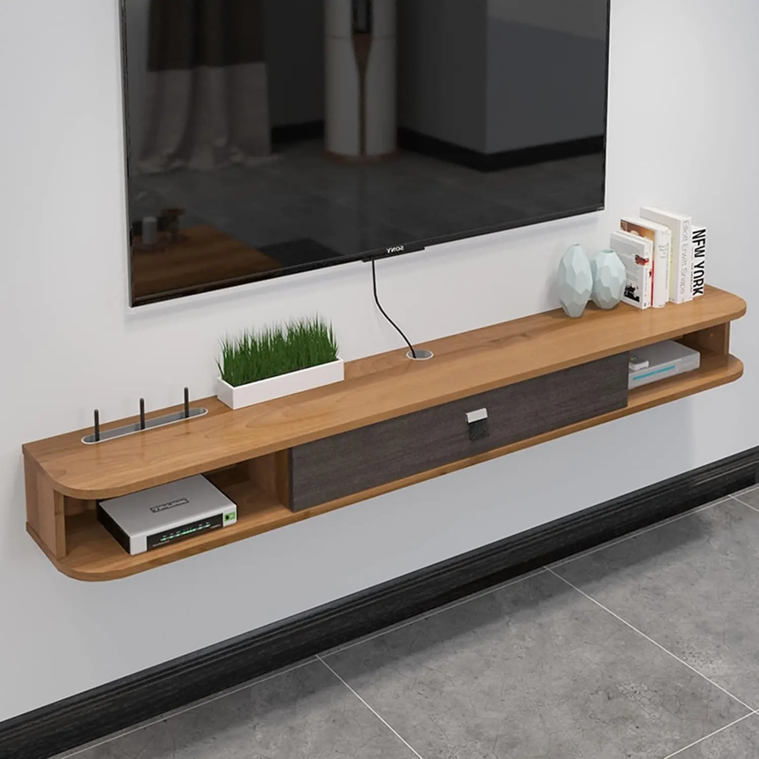 Living Room Furniture Wall Mounted TV Stand Wooden LCD Floating TV Cabinet
Living Room Furniture Wall Mounted TV Stand Wooden LCD Floating TV Cabinet