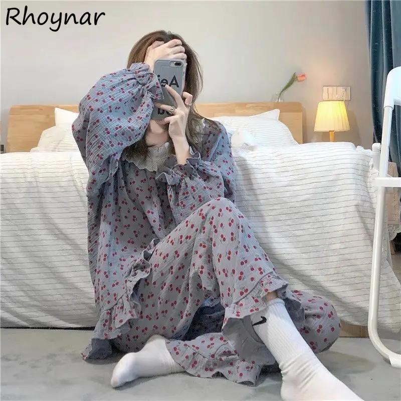 Pajama Sets Women O-Neck Patchwork Flare Sleeve Autumn New All-match Sleepwear Elegant Female College Popular Leisure Cozy Ins
Pajama Sets Women O-Neck Patchwork Flare Sleeve Autumn New All-match Sleepwear Elegant Female College Popular Leisure Cozy Ins