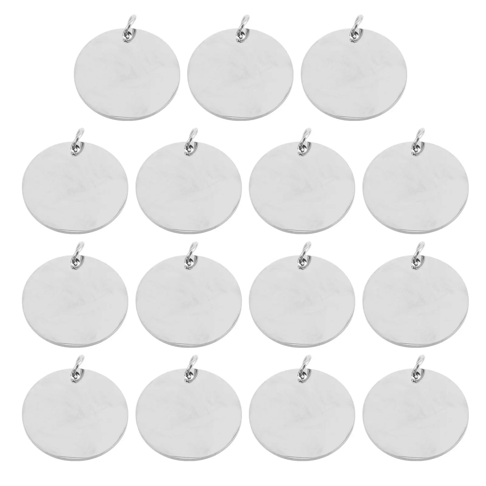 15Pcs Mirror Polished Stainless Steel Pendants Round Blanks for DIY Jewelry Making Necklace Bracelet Keychain Craft Projects
15Pcs Mirror Polished Stainless Steel Pendants Round Blanks for DIY Jewelry Making Necklace Bracelet Keychain Craft Projects
