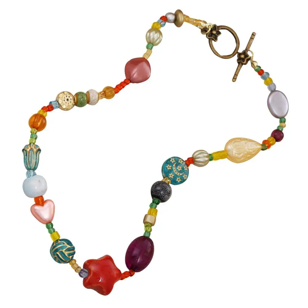Colorful Star Necklace Beaded Necklaces for Women Retro Dopamine Style Lockbone Chain Fashion High End Accessories Safe
Colorful Star Necklace Beaded Necklaces for Women Retro Dopamine Style Lockbone Chain Fashion High End Accessories Safe